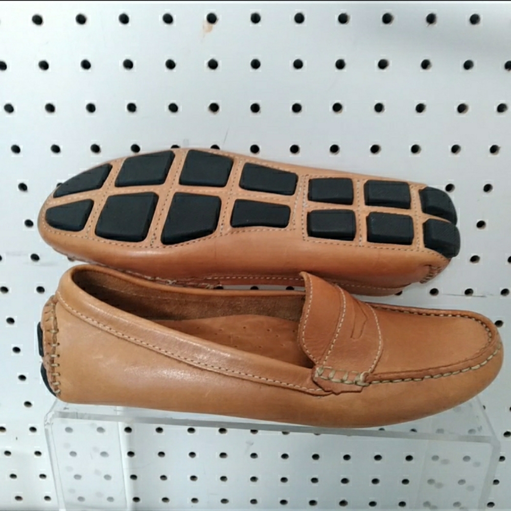 MERCANTI | Brown Shoes | Women's Leather Upper Flat Heel Comfort Penny Slip-on